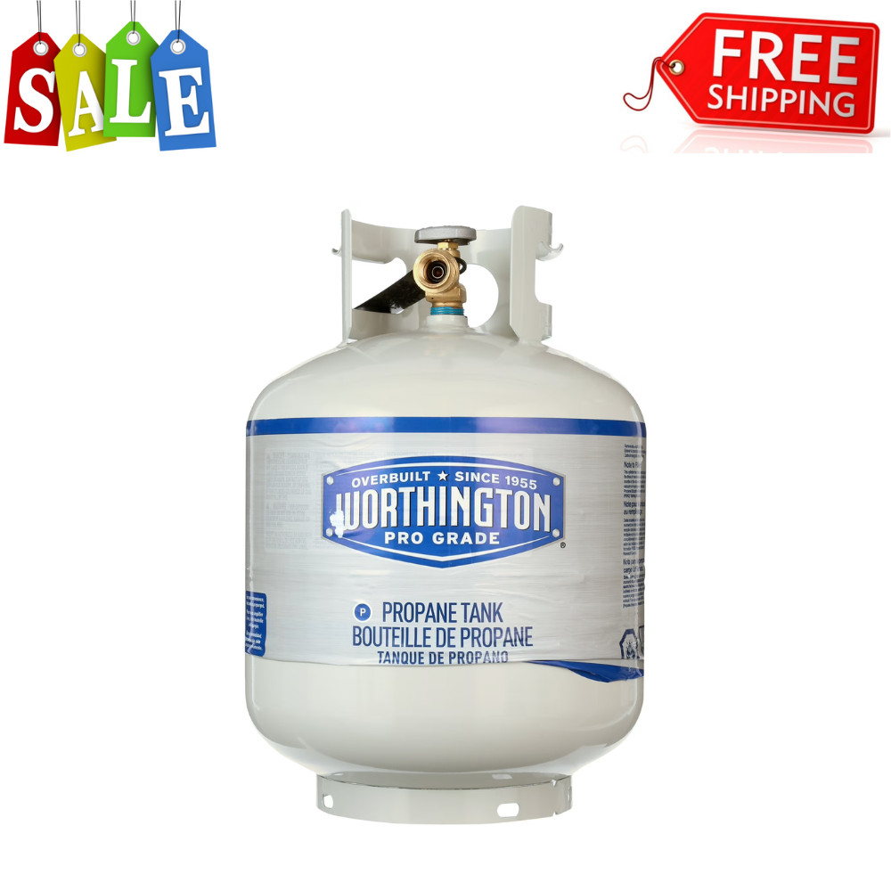 Worthington Pro Grade 20-Pound Refillable Propane Tank, Propane Not Included