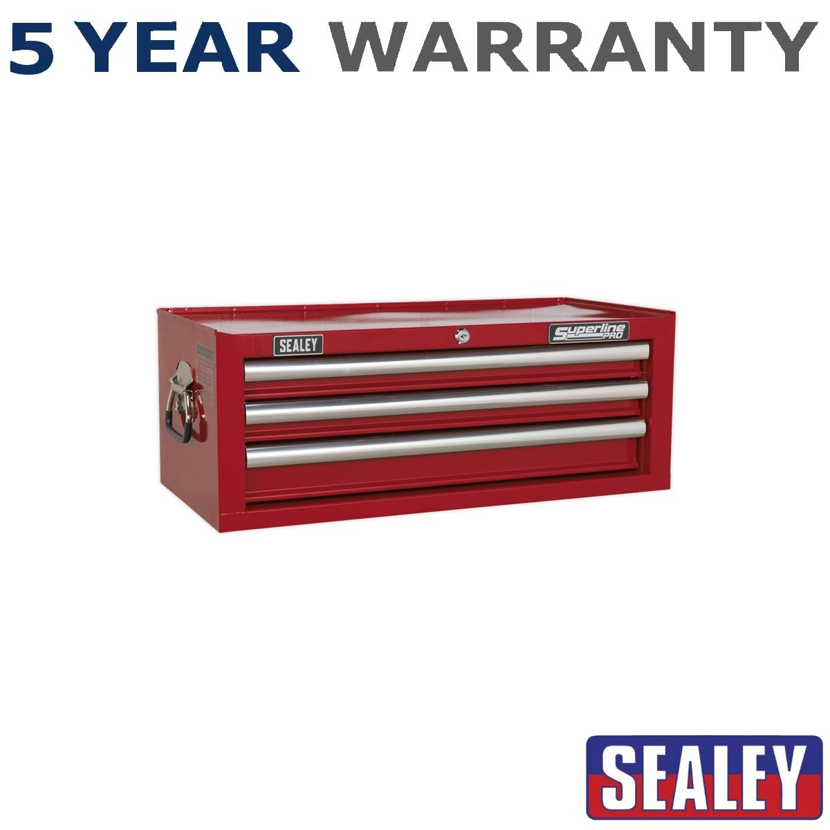 Sealey Superline PRO� Mid-Box Tool Chest 3 Drawer Red AP33339