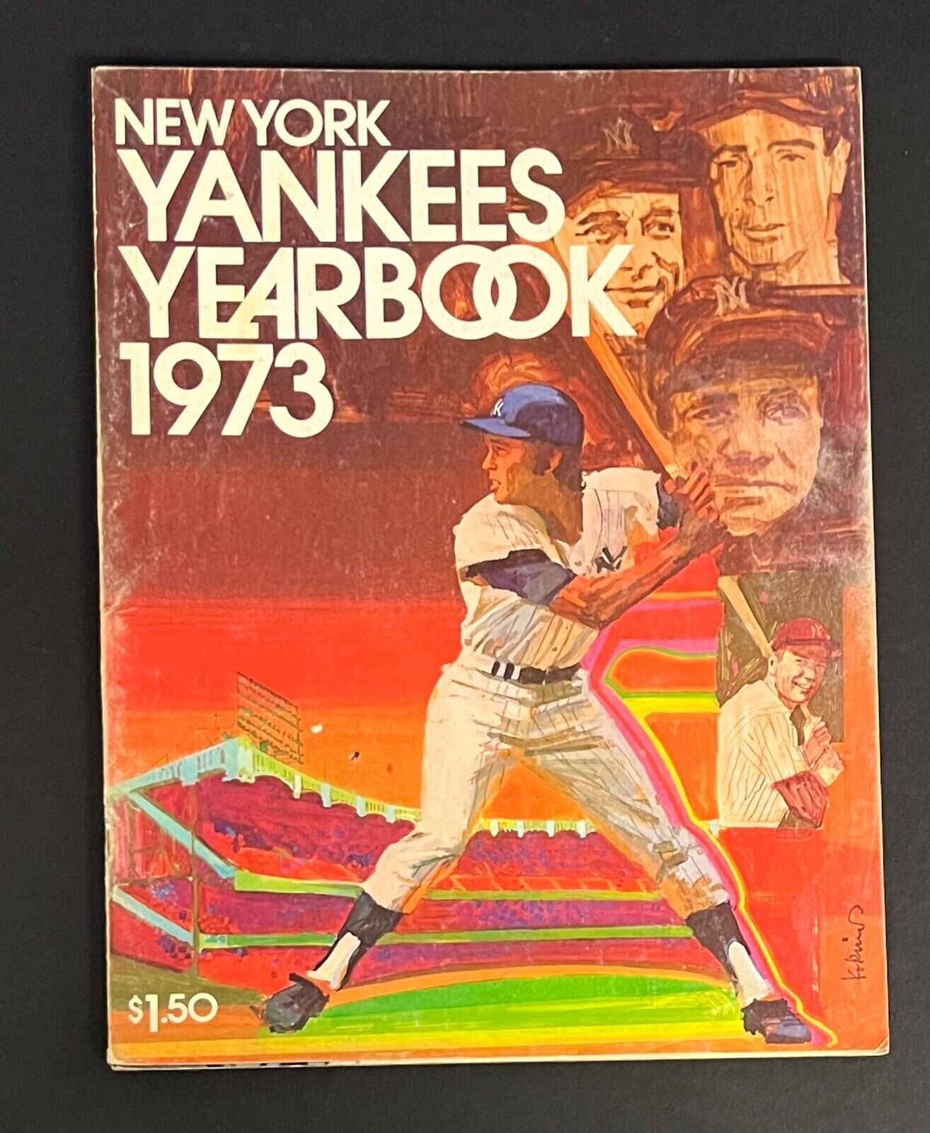 1973 New York Yankees Yearbook Thurman Munson