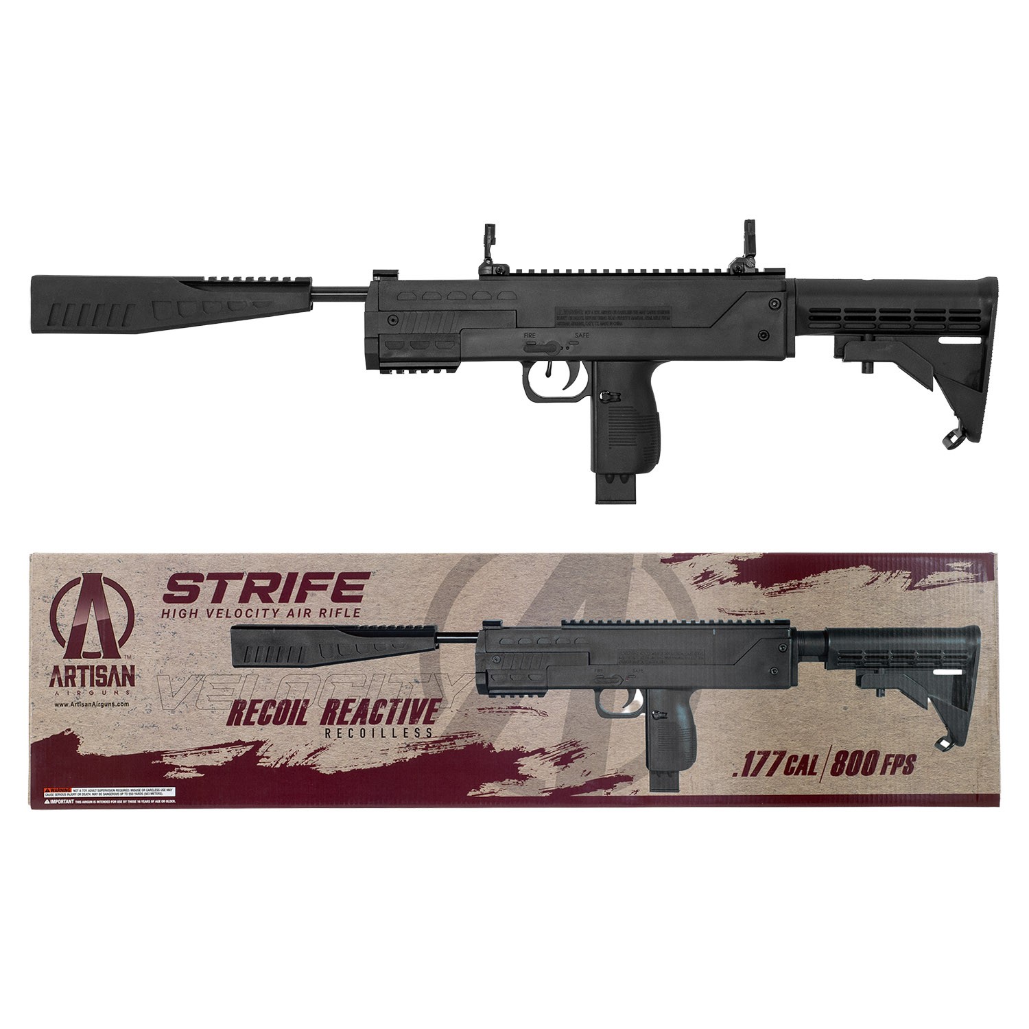 Artisan Airguns .177 cal. Strife Recoilless Break Barrel Pellet Air Rifle
