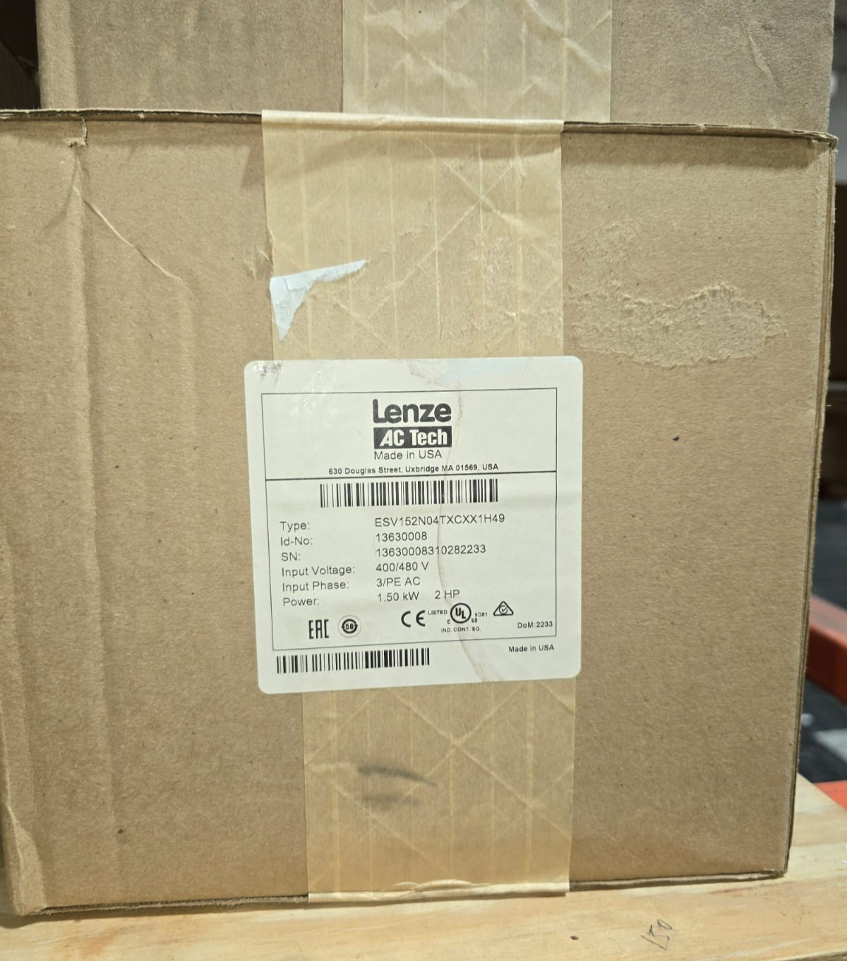 LENZE ESV152N04TXC AC TECH "BRAND NEW USA STOCK"