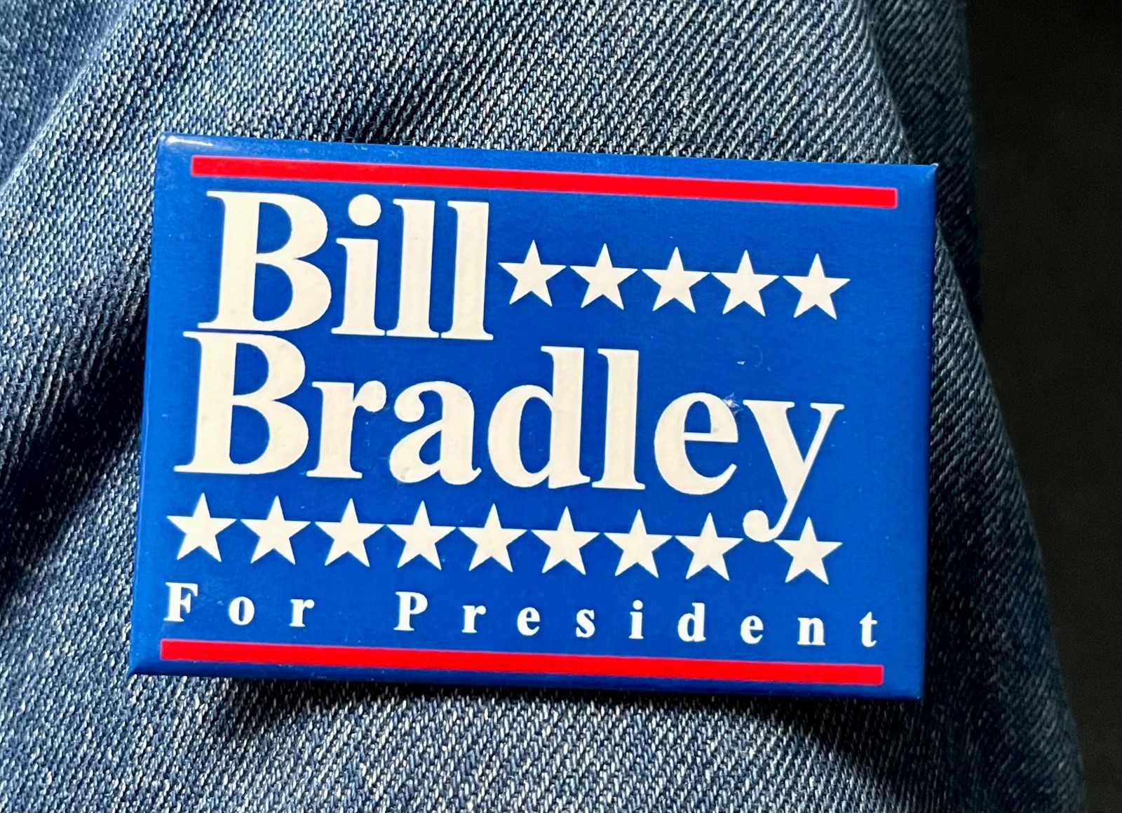 2000 Bill Bradley (NBA Basketball Star) for President 3" Cel PresidentaalHopeful