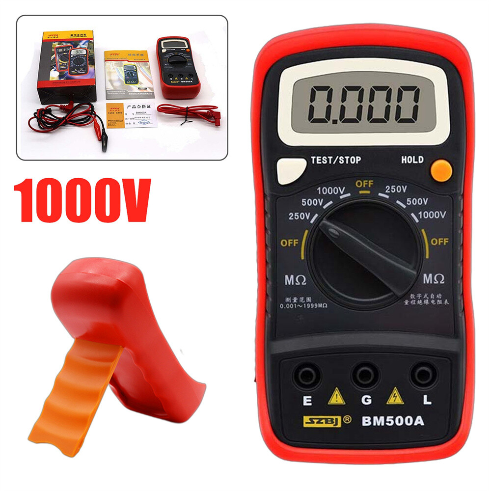 250V-1000V LCD Digital Insulation Resistance Tester Meter Pocket Multi Meter New