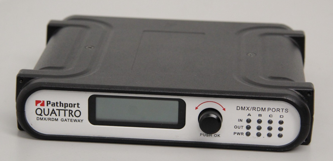 Pathport Quattro DMX/RDM Gateway Model 6311  Ethernet DMX Connector