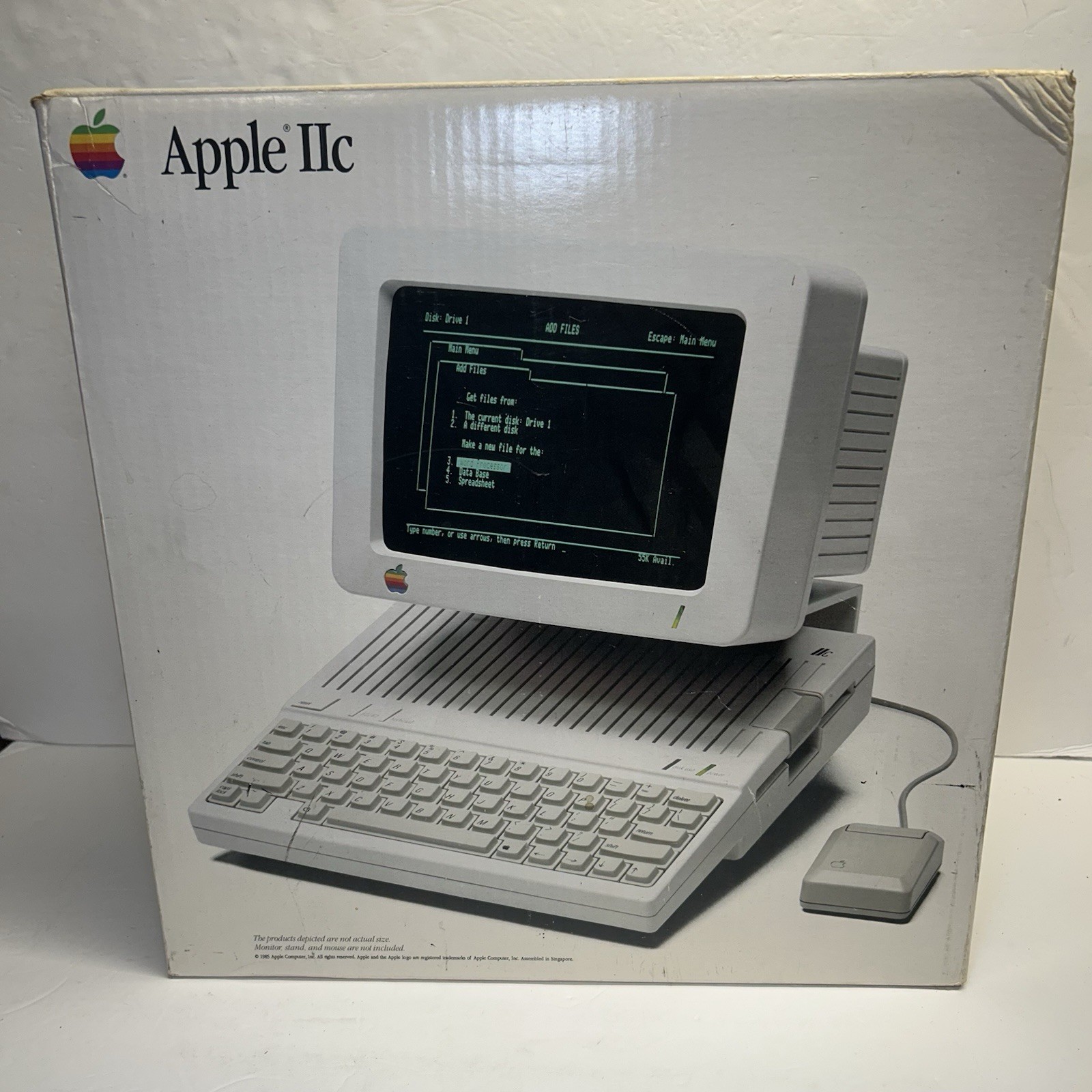 Vintage 1984 Original Apple IIc Model A2S4000 Computer Original BOX ONLY!