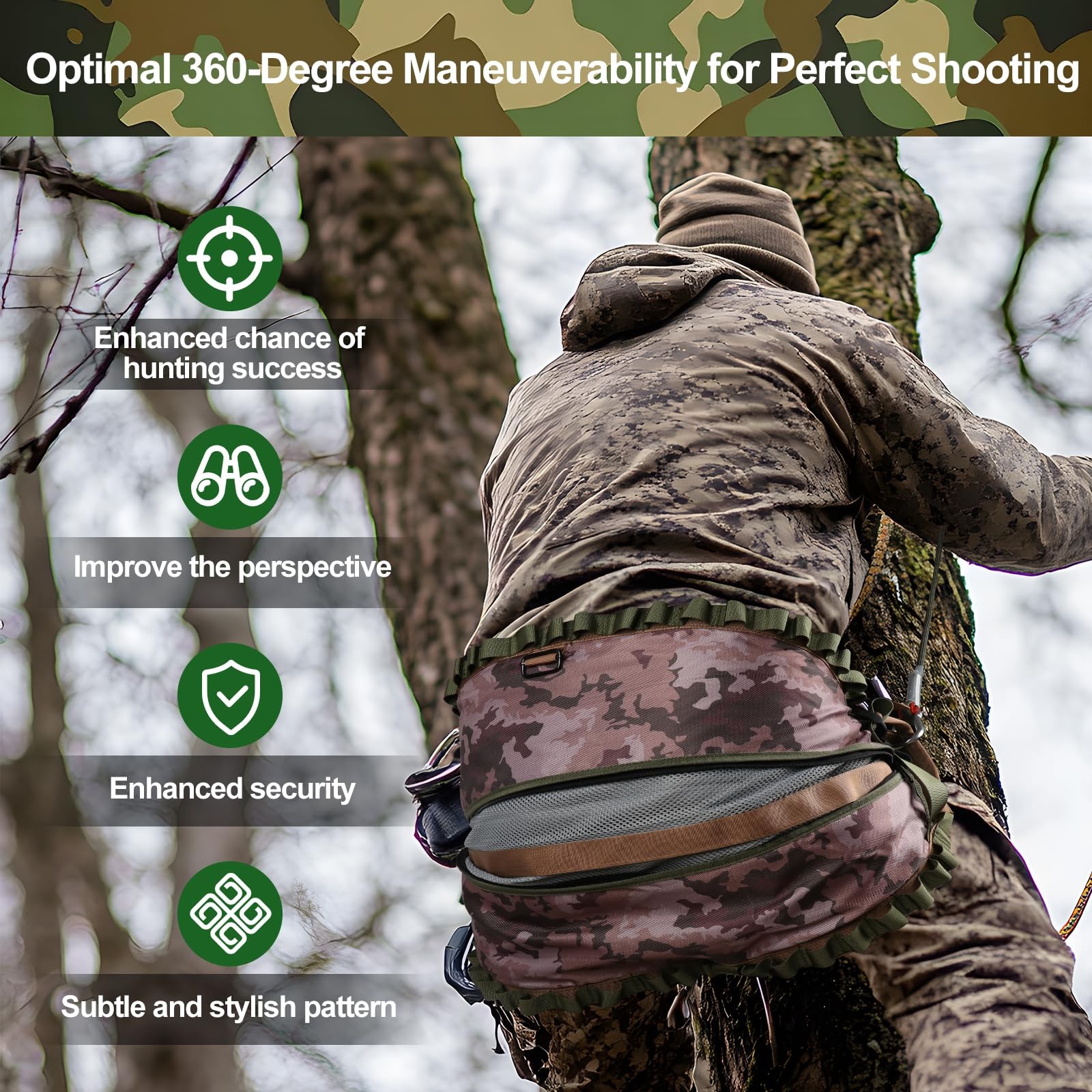Hunting Saddle,Hammock Saddle Hunting,Comfortable Saddle Hunting System,Hammo...