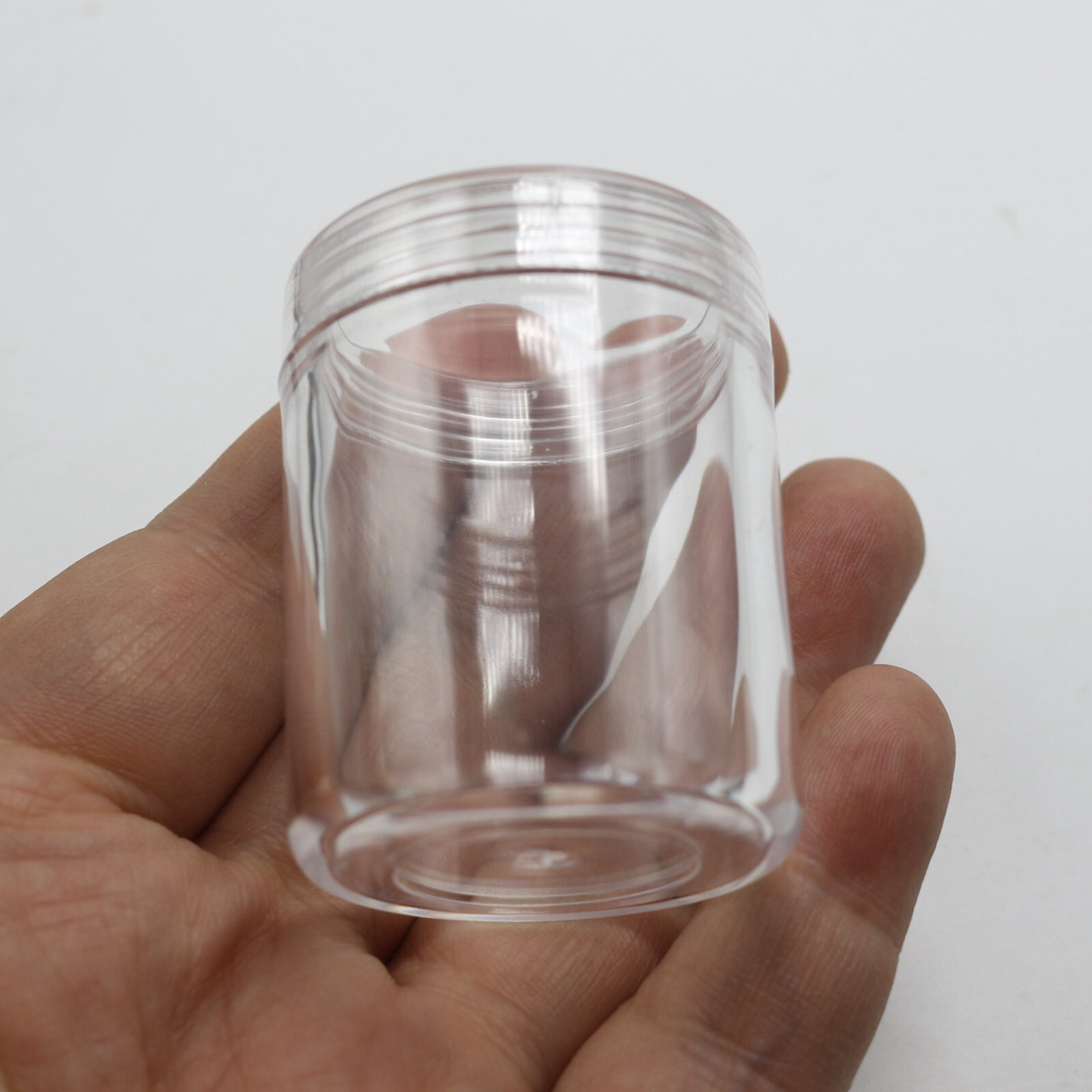 2 pcs Clear Storage Cups Jewelry Bead Makeup Box Container 30ml (40X50mm)