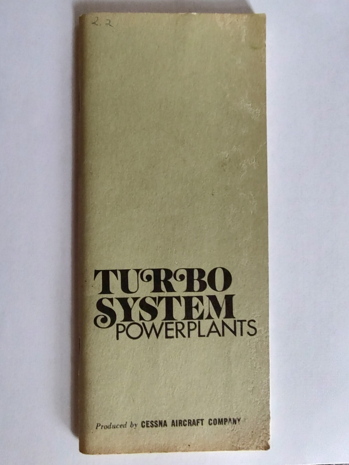 Vintage Cessna filmstrip supplement brochure booklet "Turbo Systems Powerplants"