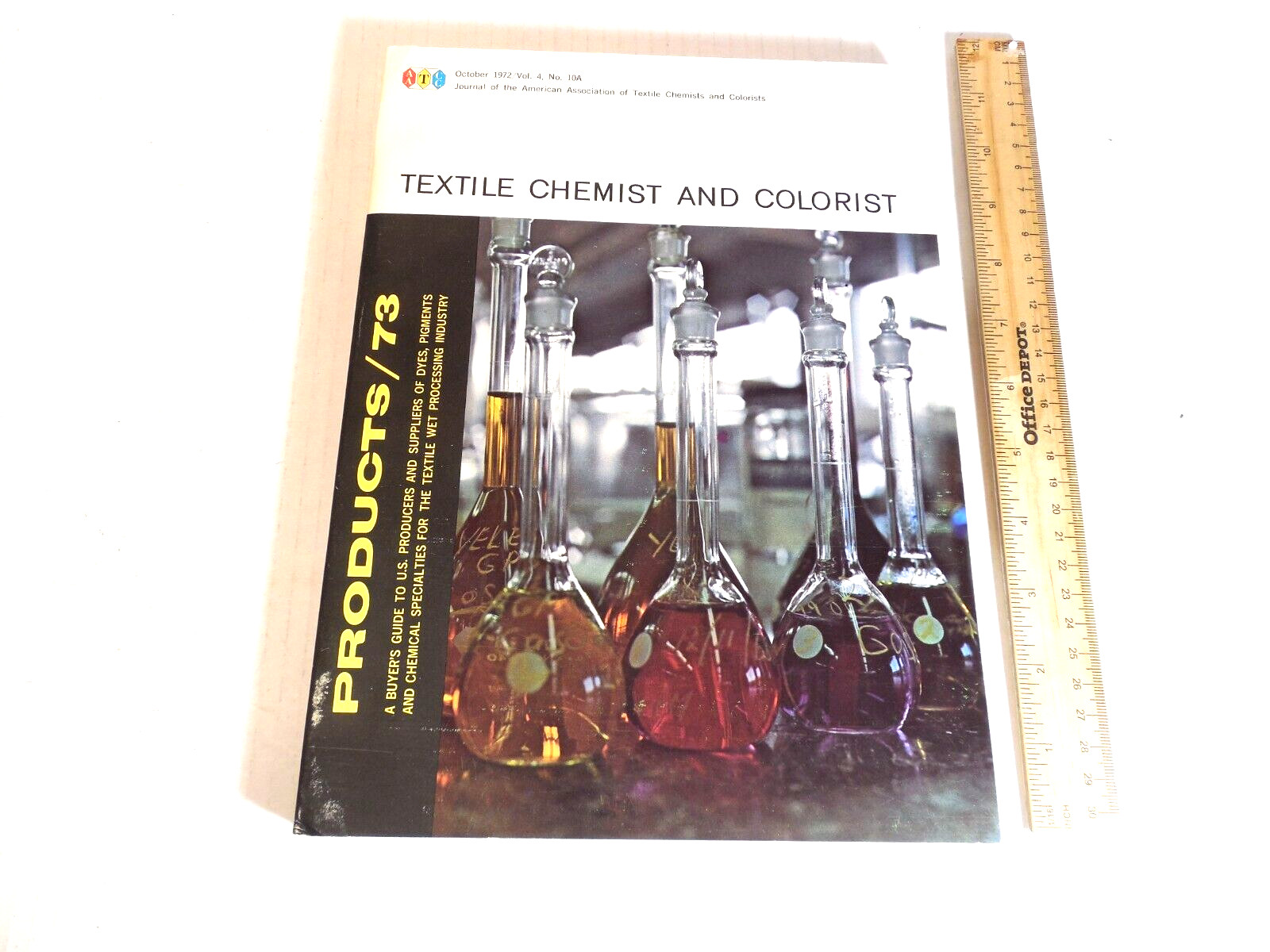 VTG old Davison Textile Chemist and Colorist  Dyes Catalog 1972 Durham NC