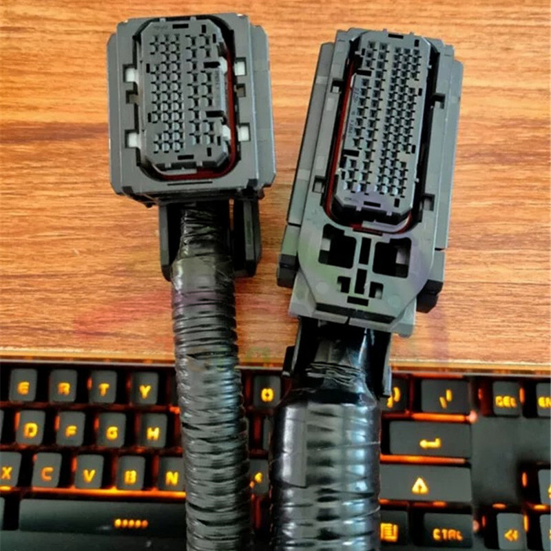 A Pair Engine Computer ECU Connector w/ Harness for Honda Accord Civic CRV XRV