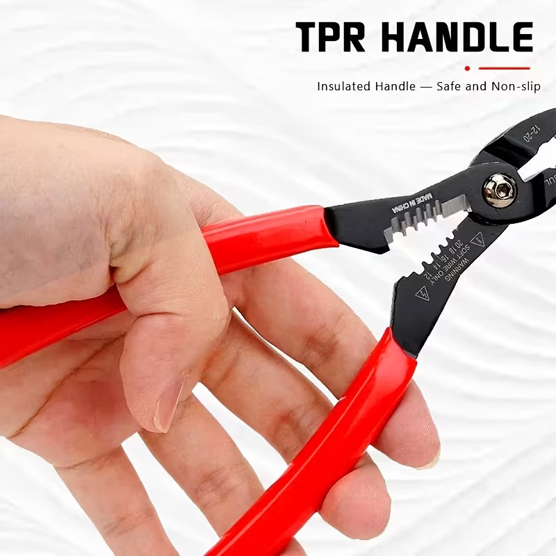 6.9" Multi-Function Wire Stripper Cutter Crimping Pliers 12-20 AWG Electrical To