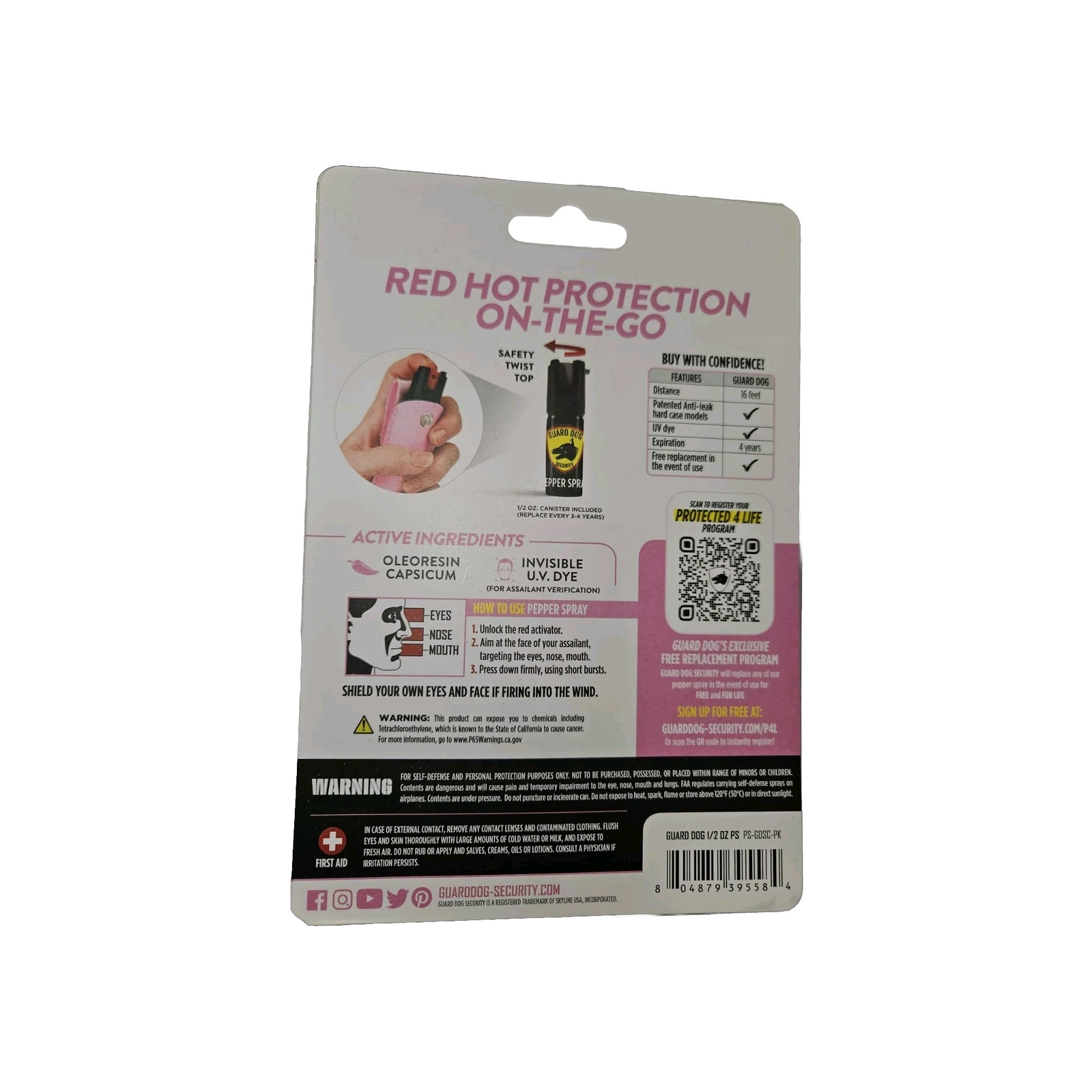 guard dog security pepper spray