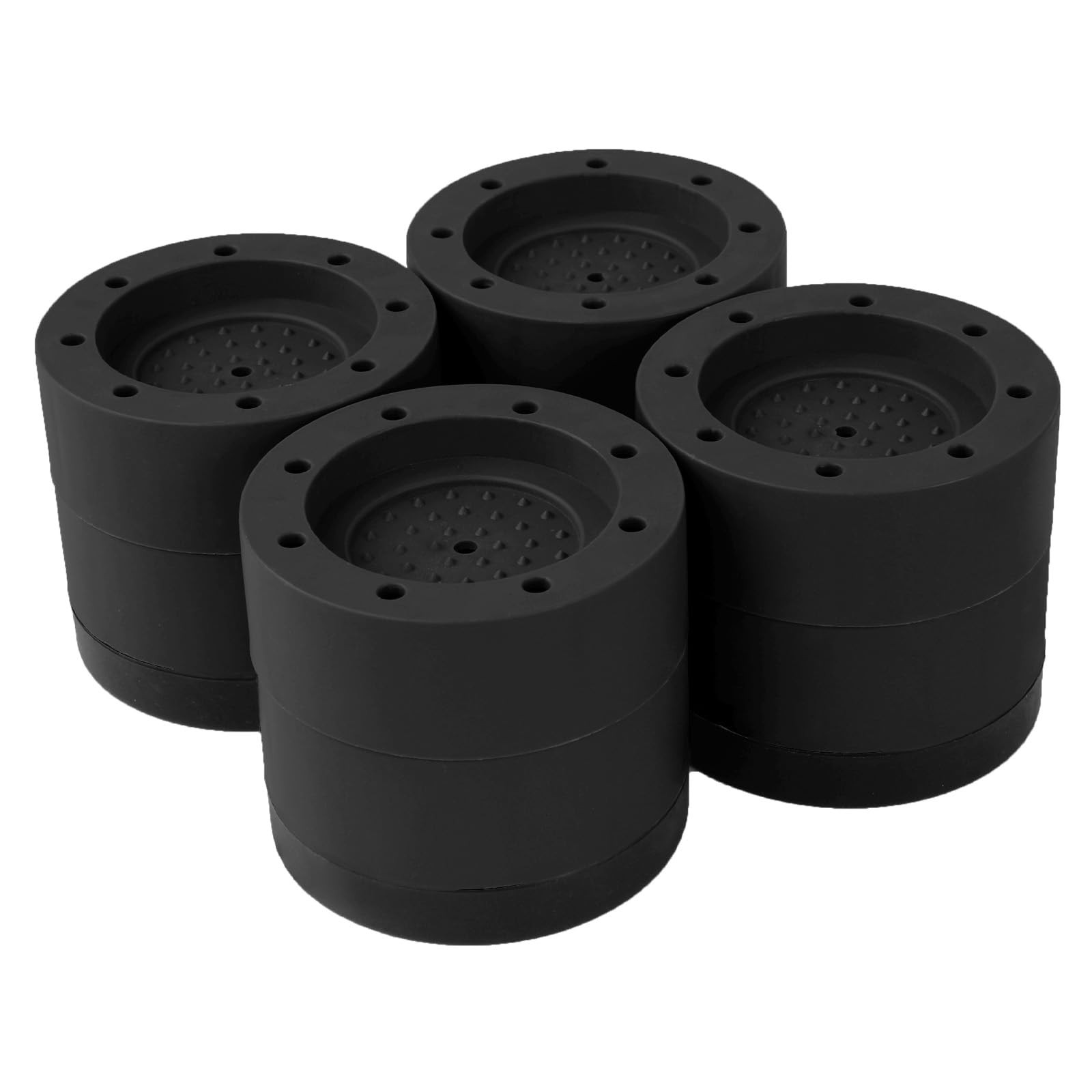 Bed Risers Adjustable Furniture Risers Heavy Duty Lifts Height 2 Inch, Round ...
