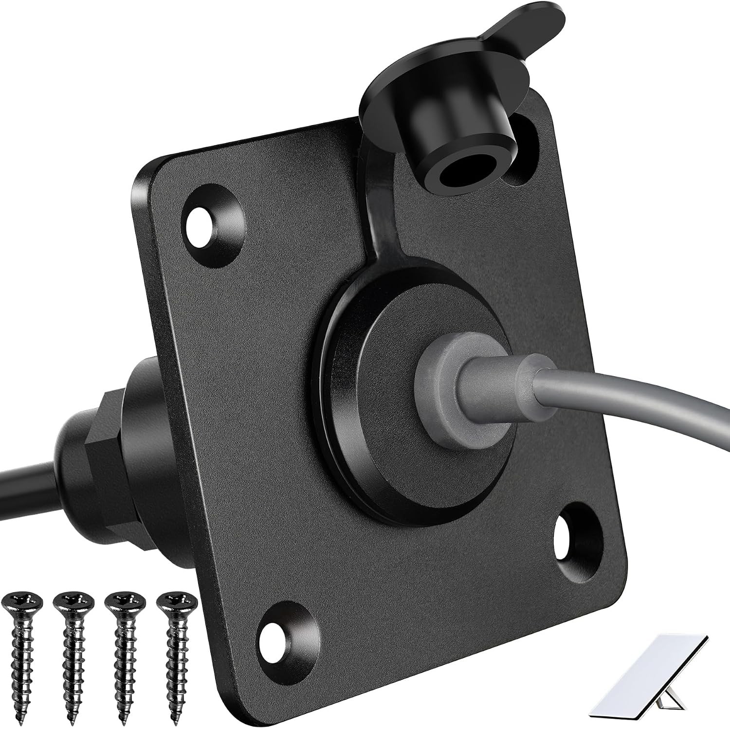 Waterproof RV Pass Through Bulkhead Connector for Starlink Mini | Aluminum Panel