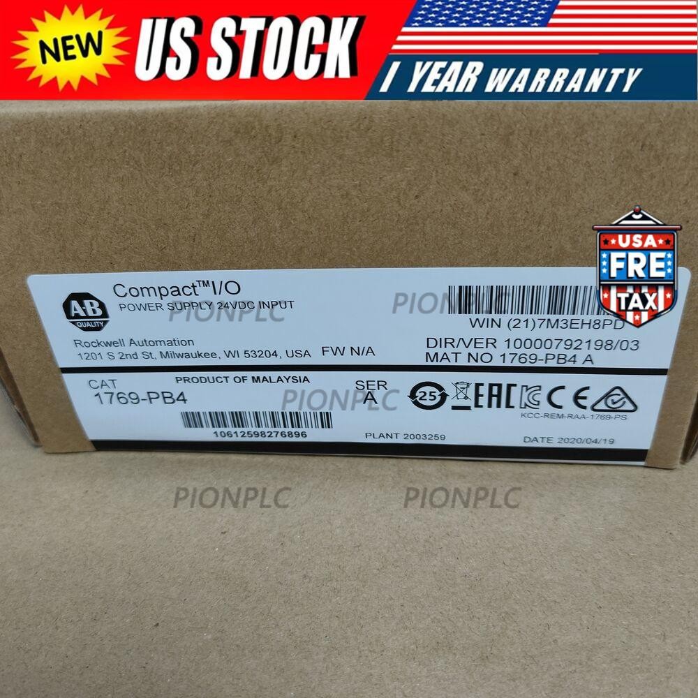 Allen-Bradley AB 1769-PB4 CompactLogix Power Supply 1769PB4 New Factory Sealed
