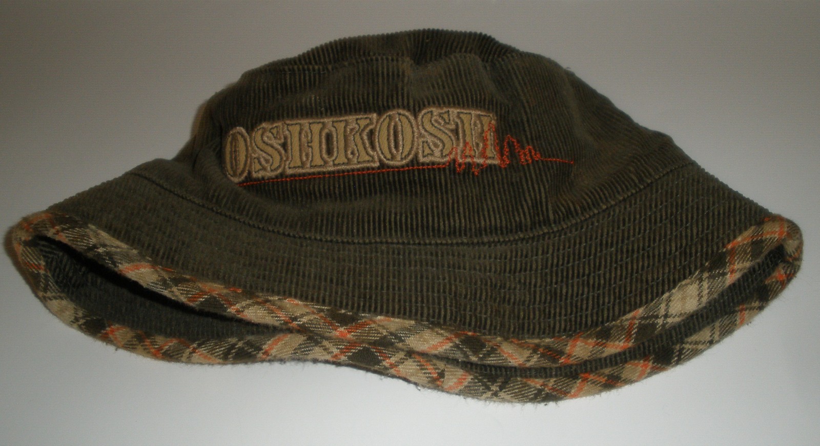 BOYS OSHKOSH B'gosh BROWN CORDUROY BUCKET HAT  SIZE 1-4T