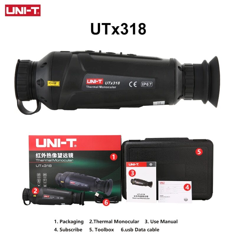 UNI-T UTx318 Night Version Thermal Imaging Monocular IR Camera Video Recorder