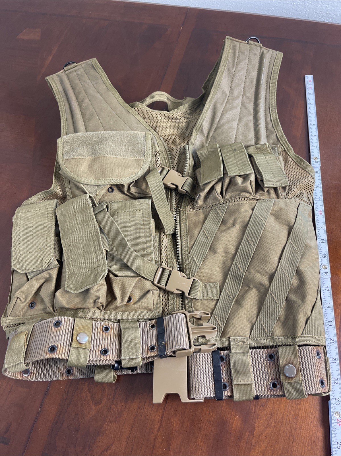Coyotee Brown Cross Draw MOLLE With Web Belt