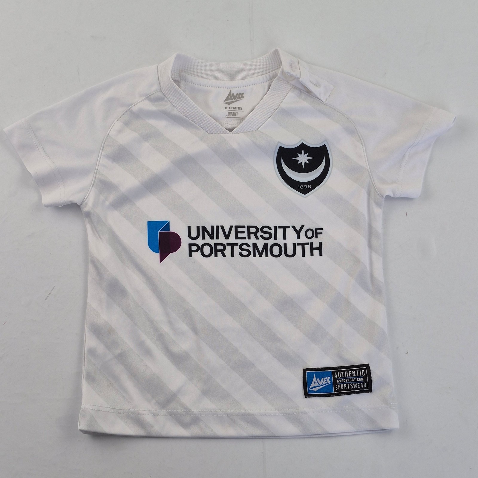 Portsmouth Shirt 6-12 Months White Unisex Football AVEC Away 2020-21