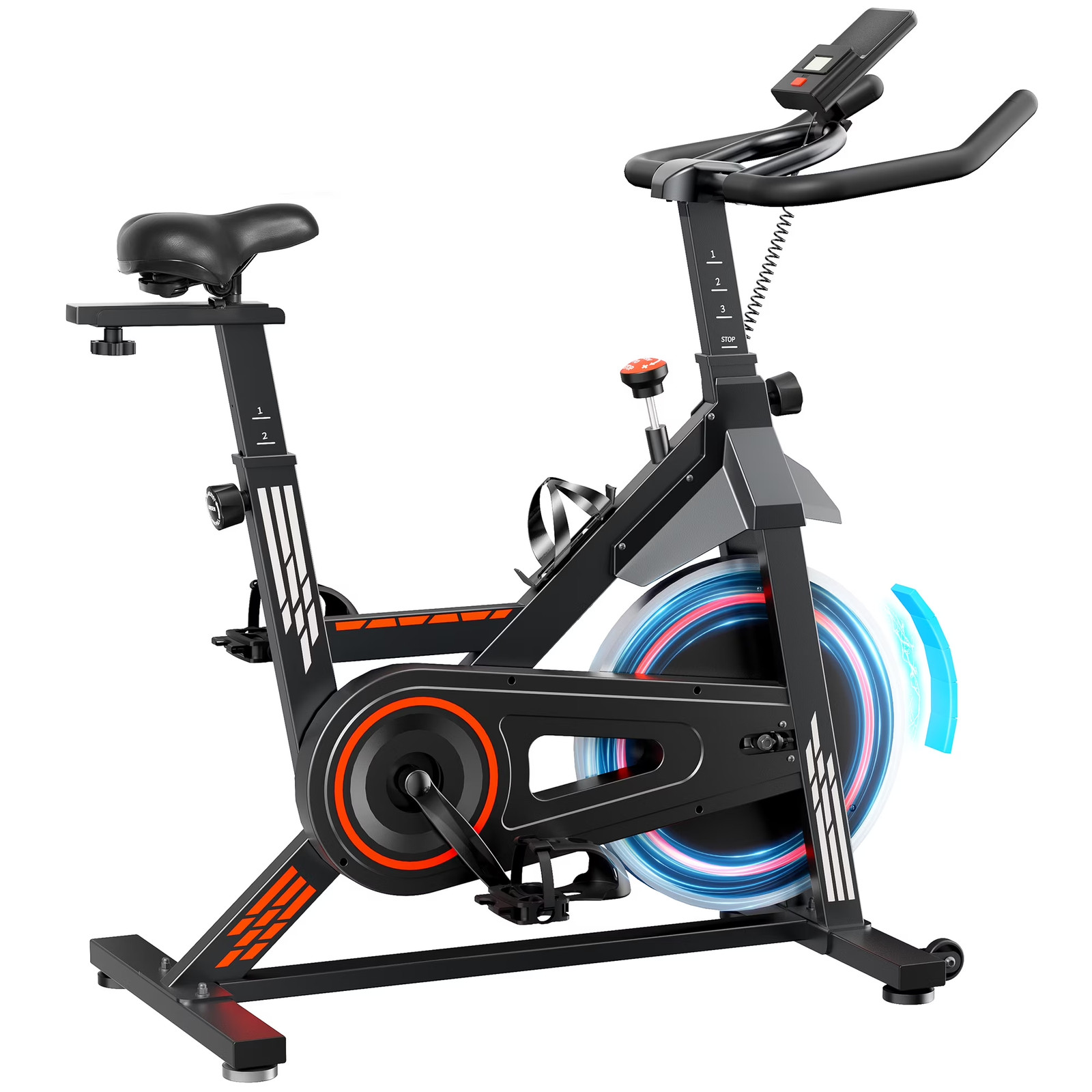 Naipo Exercise Bike Indoor Cycling Bike with 300Lbs Big Seat Cushion for Home