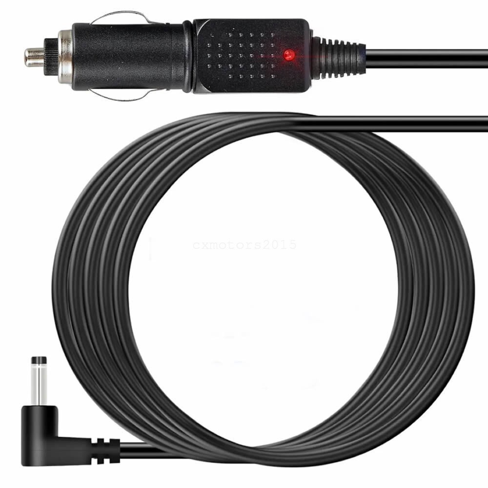 12V Radar Laser Detector Power Cable 6.5ft Car Charger for Uniden DFR1 DFR3 DFR5