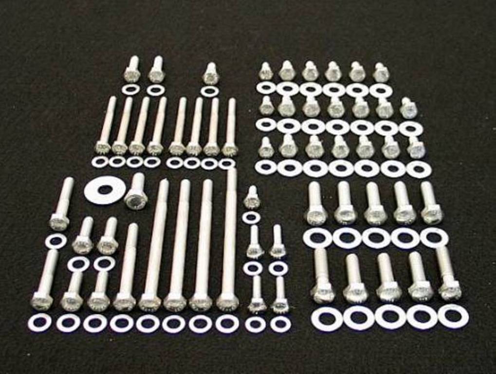 BUICK ENGINE BOLTS KIT STAINLESS STEEL 3.8L 231 TURBO SFI V6 GRAND NATIONAL HEX