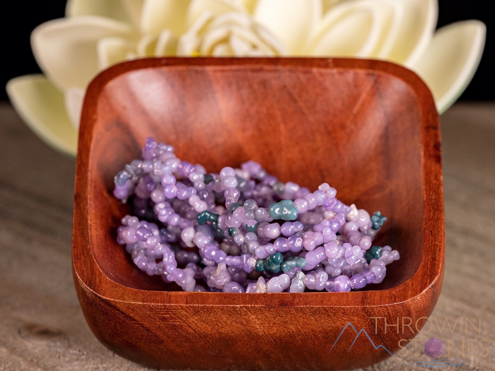 GRAPE AGATE Crystal Bracelet - Tumbled Beads - Beaded Handmade Jewelry, E1716