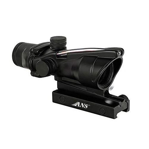 1x32 Tactical Red Dot Sight Scope with Red Fiber