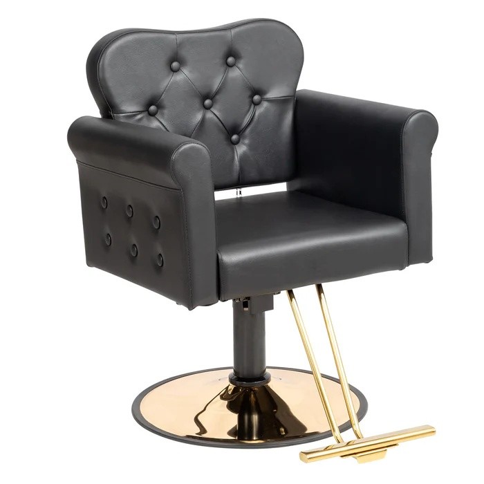 Elegant Design Barber Chair Hair Salon Chair with Footrest and Adjustable Height