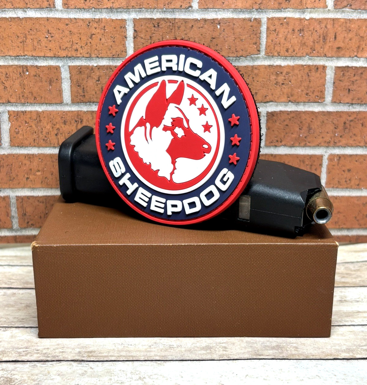 Tactical PVC Patch - American Sheepdog Patch - German Shepherd Morale Gun Patch
