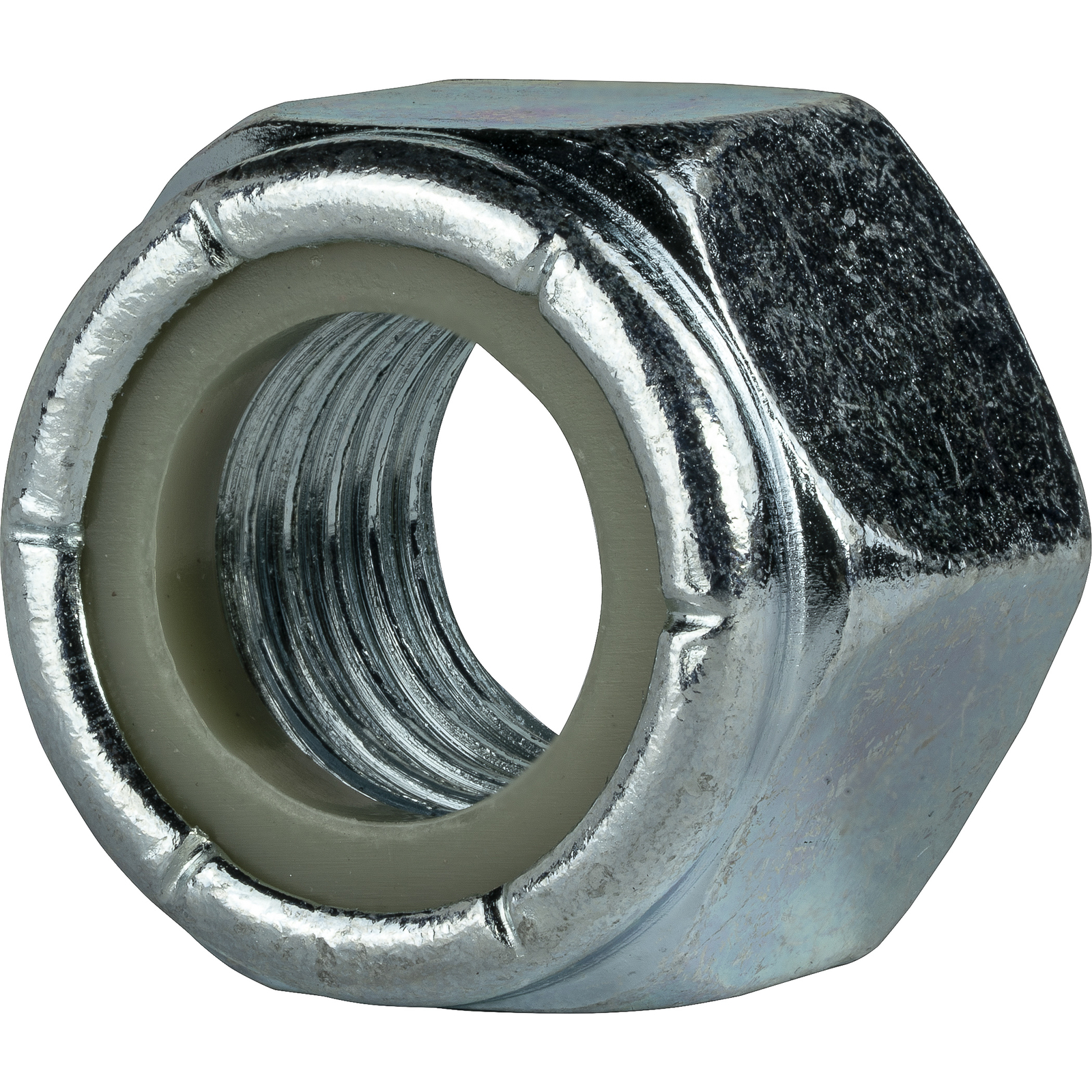Nylon Insert Hex Lock Nuts Zinc Plated Grade 2 Steel Nyloc All Sizes Available