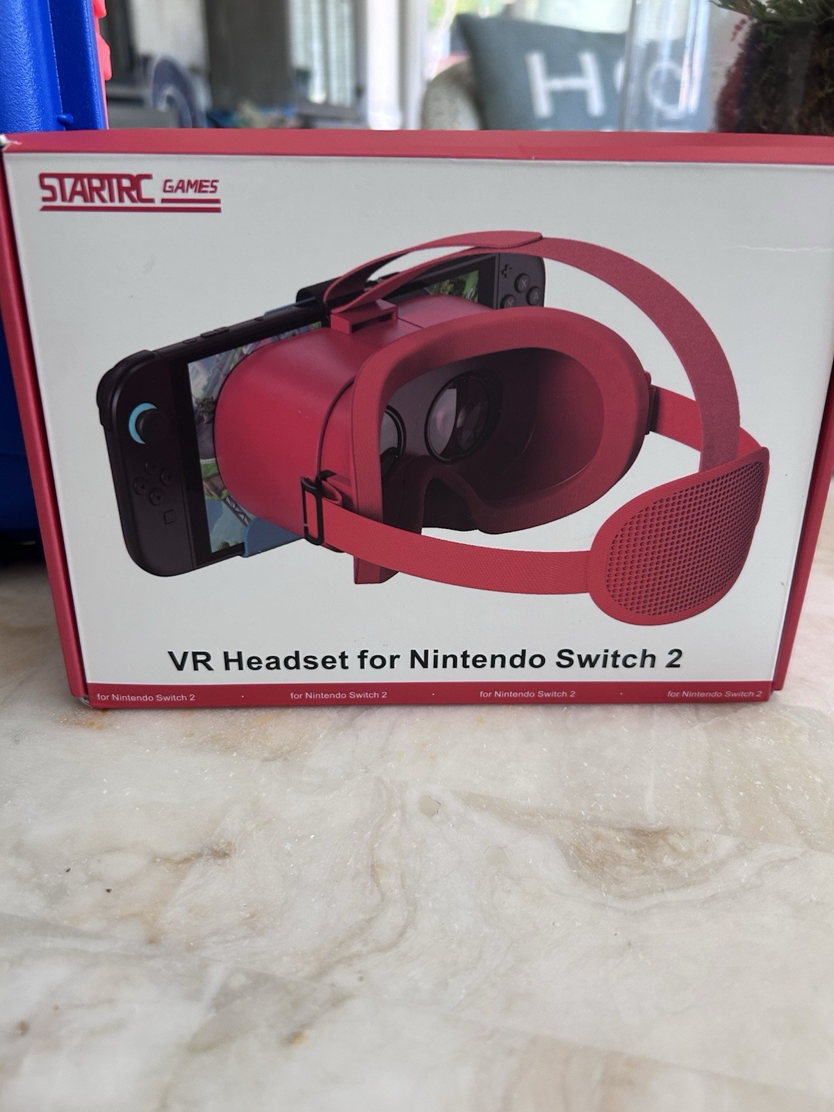 NEW STARTRC Games VR Headset for Nintendo Switch 2 - Virtual Reality Glasses Red