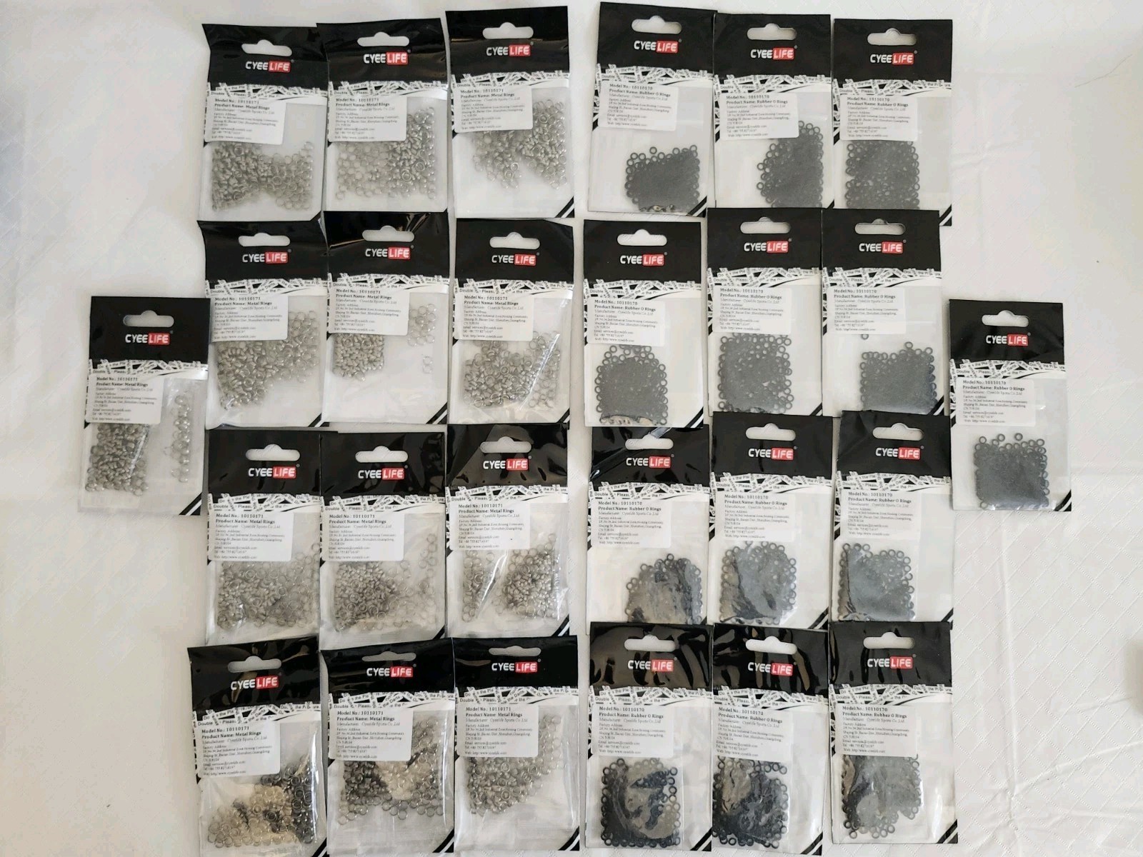 Huge Lot Of 26 13 Metal 13 Rubber CyeeLife Dart O Rings 200 Pcs Per Bag