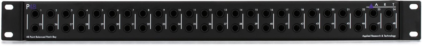 ART P48 48-point 1/4" TRS Balanced Patchbay