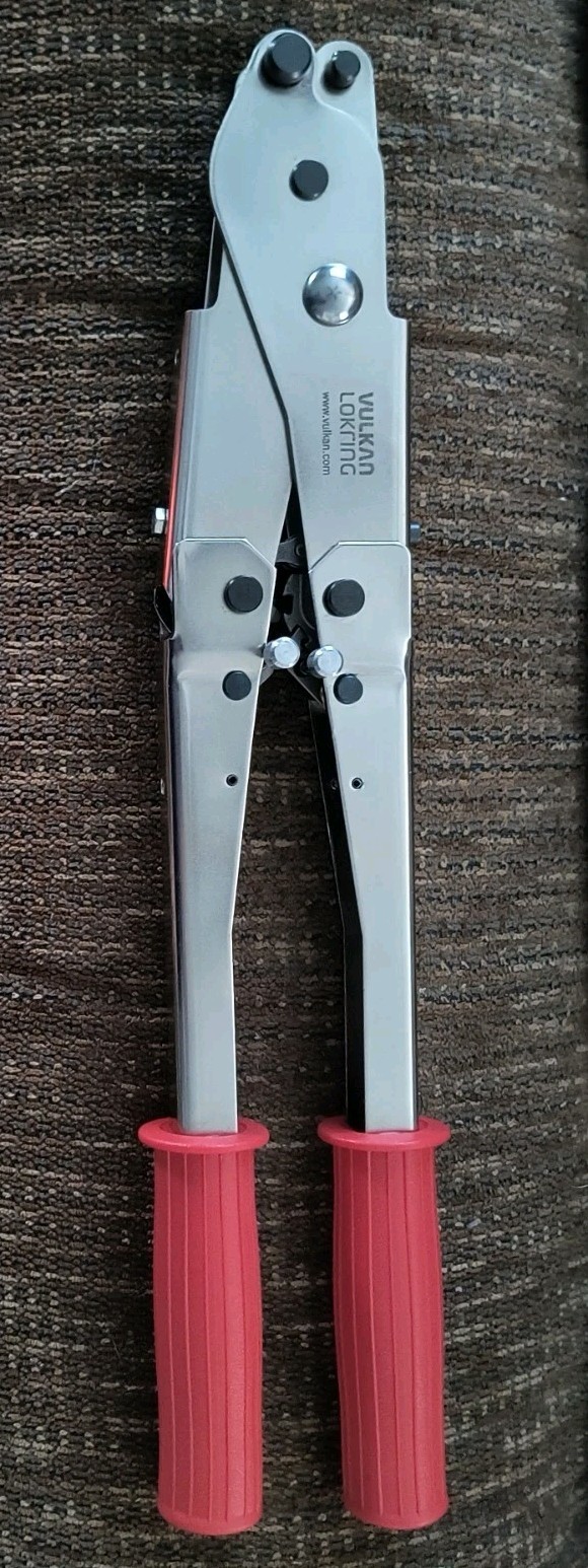 Vulkan Lokring Hmrk-v Manual Hand Tool With 2 Hinged Handles *No Jaws Included