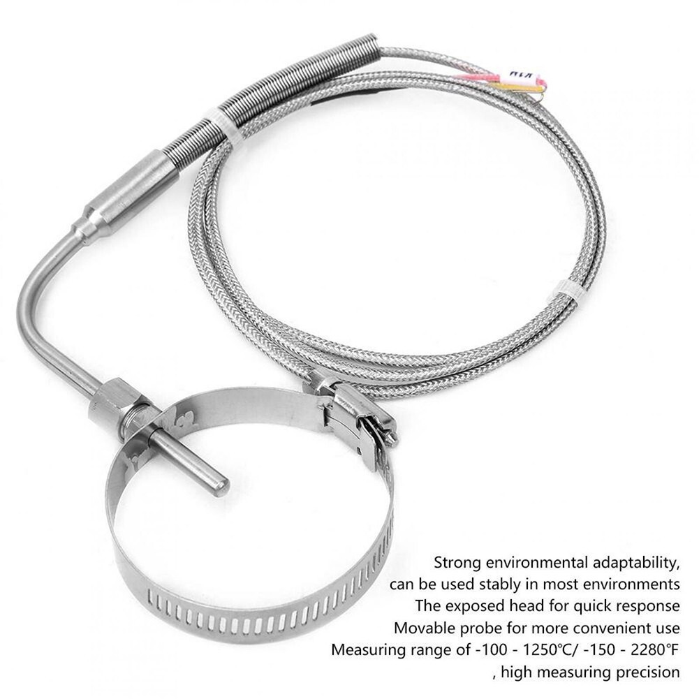 EGT Thermocouple Type Right Angle Stainless Steel Temperature Probe New