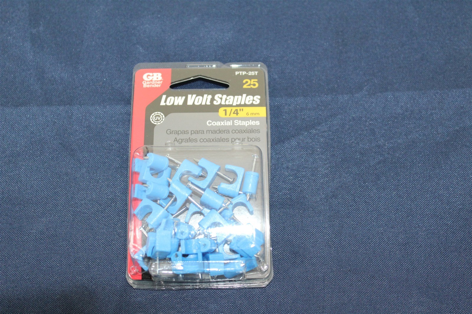 Data Cable Staples ¼" Low Voltage 4 Packs of 25 Each