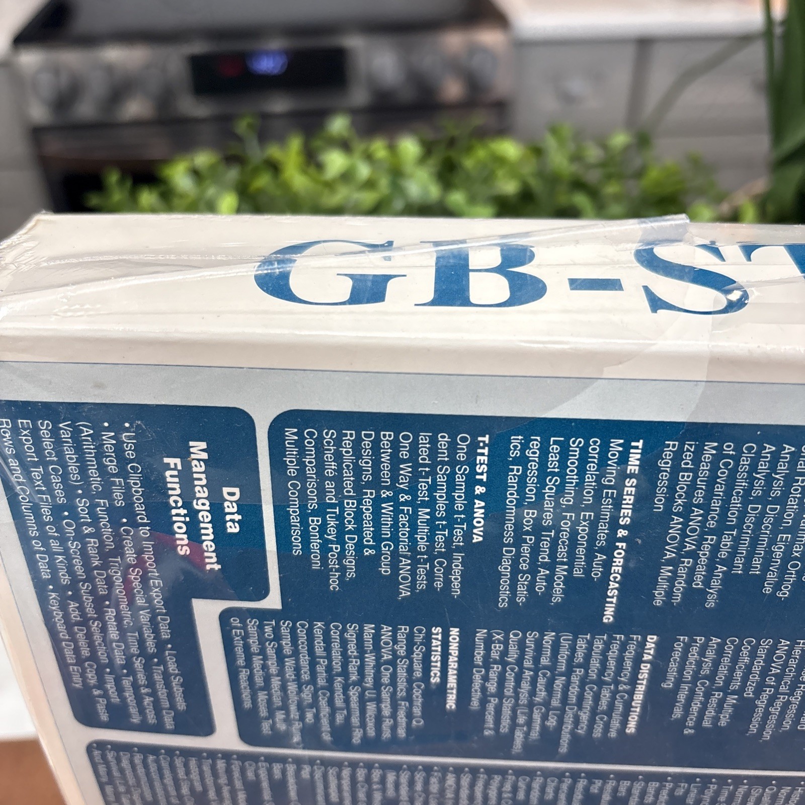 Vintage GB-STAT Macintosh Statistical Software Sealed Mac Big Box