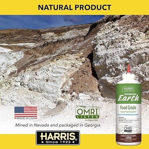 Diatomaceous Earth Food Grade, Half Pound with Easy Application Puffer Tip