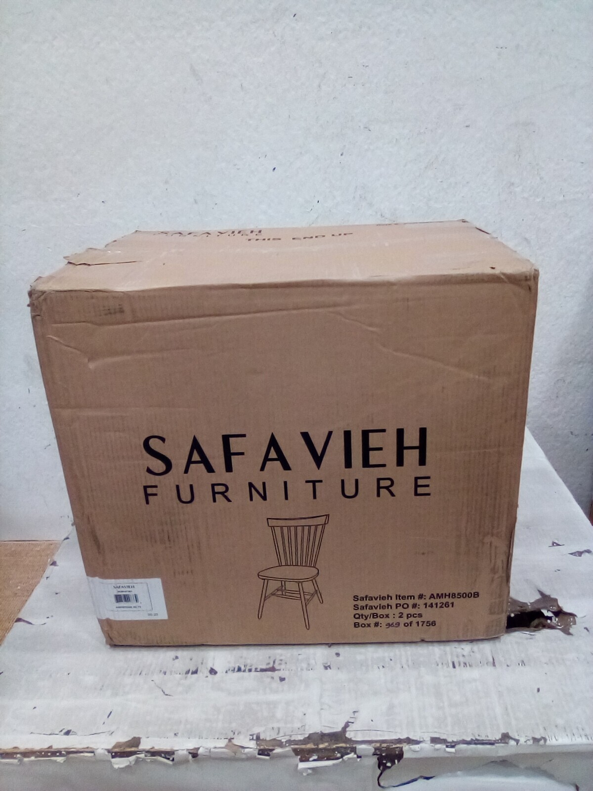 Safavieh PARKER SPINDEL SIDE CHAIR, Reduced Price 2172728152 AMH8500B