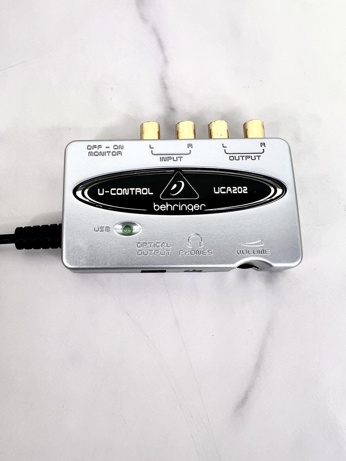 Behringer U-Control UCA202 USB Audio Interface with Box, Cable, and Manual