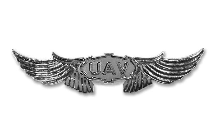 ROK Army UAV Maintenance Technicion WING Pin Badge Original 7 x 1.7cm