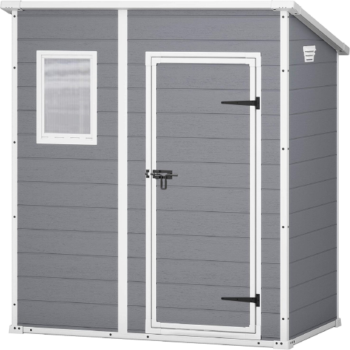 Keter casetta porta attrezzi da giardino manor 6x4 pent in resina antiurto
