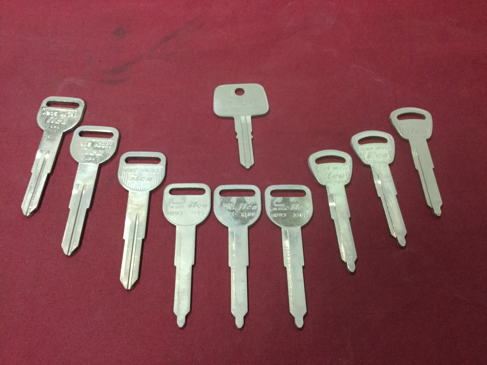 Honda by Ilco X205, X209, X189, X71 Auto Key Blanks, Set of 10 - Locksmith