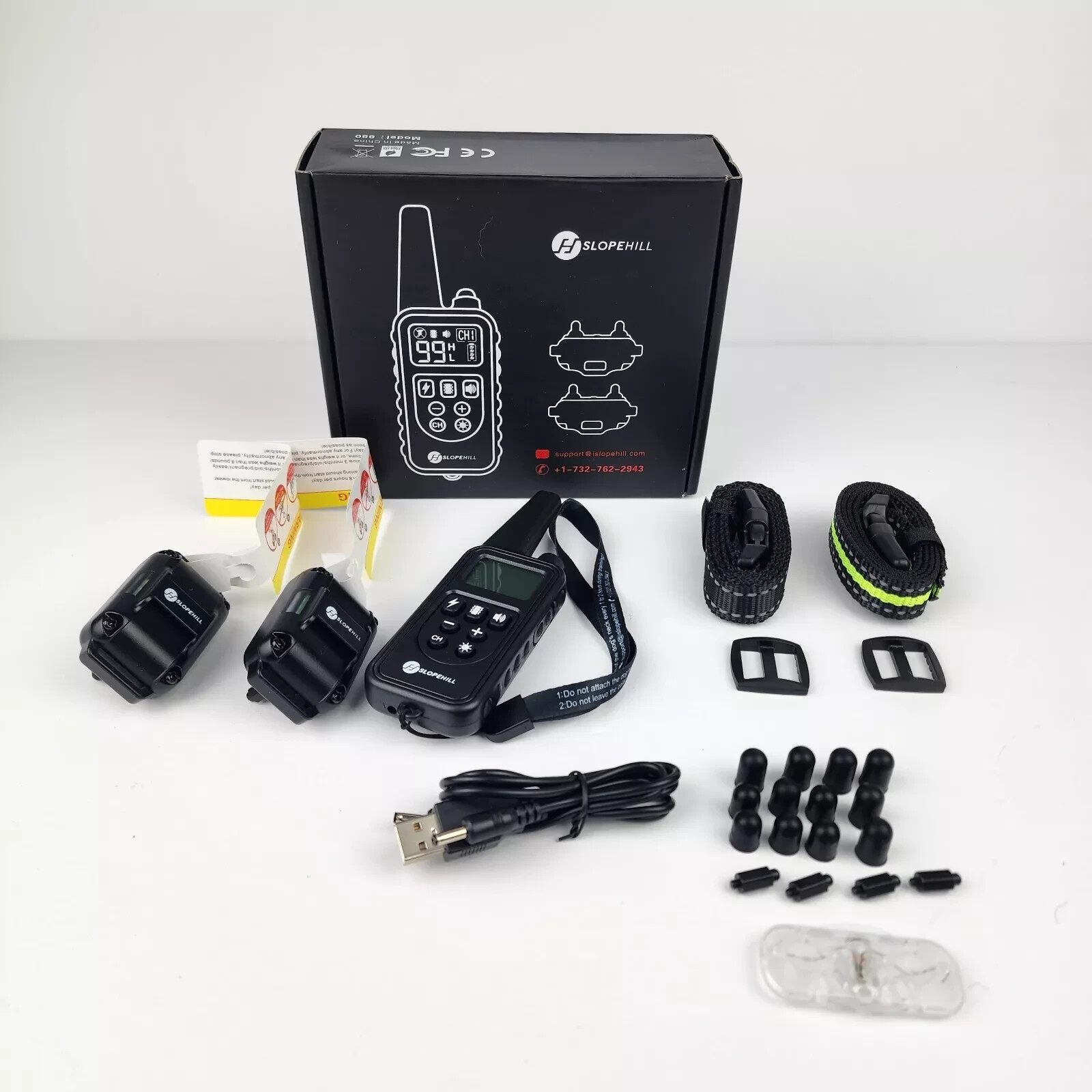 iSlopehill Dog Training Collar-Electronic Dog Shock Collar w/Remote (fast ship)