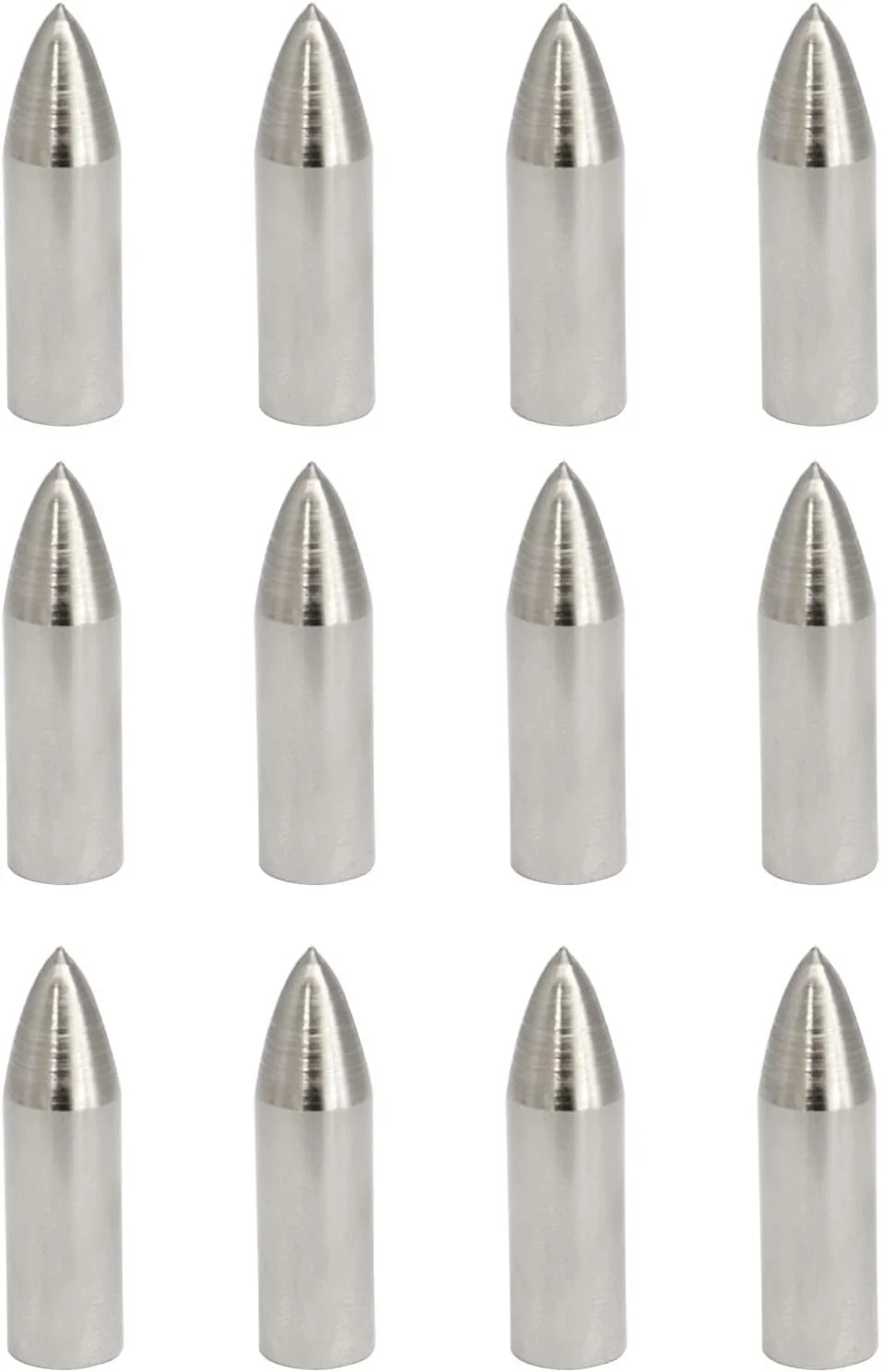 ZYAMY 12pcs Field Tips Target Point Arrowhead Arrow Heads 100 Grain Glue on Targ