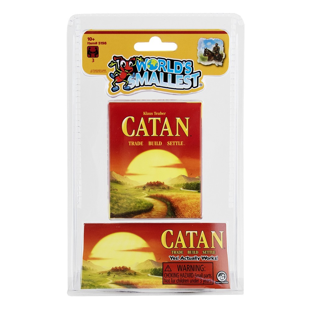 World’s Smallest CATAN Mini Board Game Travel Size by Super Impulse - New