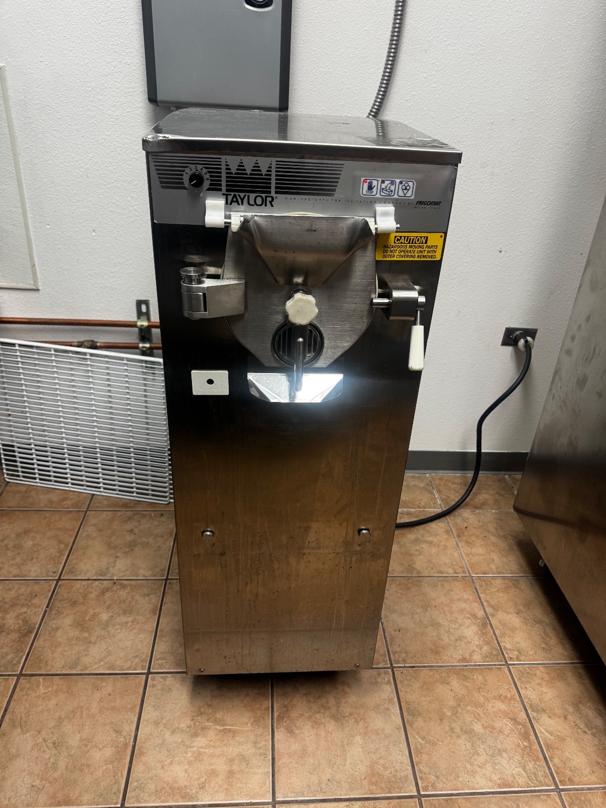 Taylor C119 Batch Freezer, Manufactured in Italy by Frigomat.