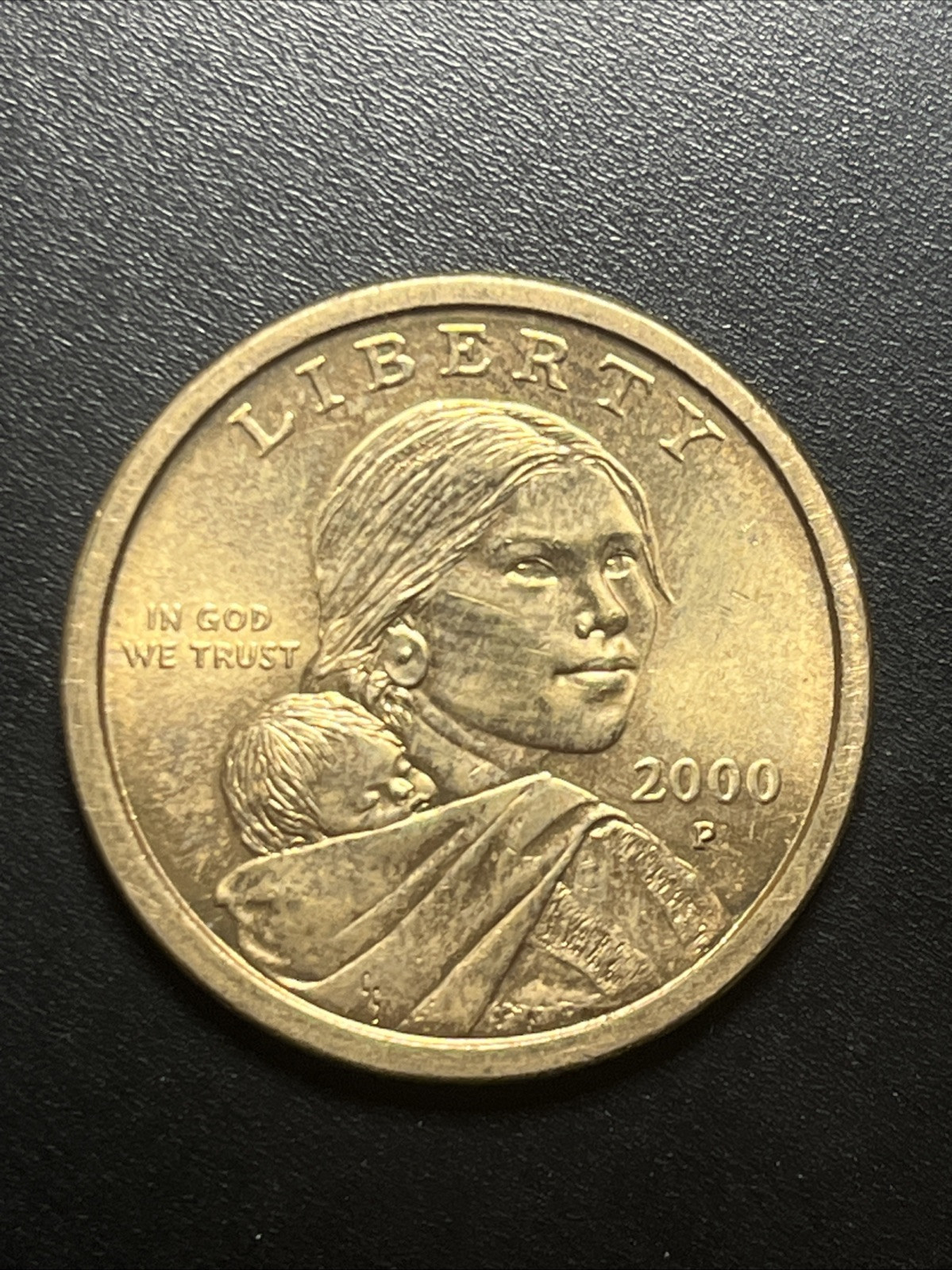 2000 P Sacagawea Dollar Wounded Eagle Error