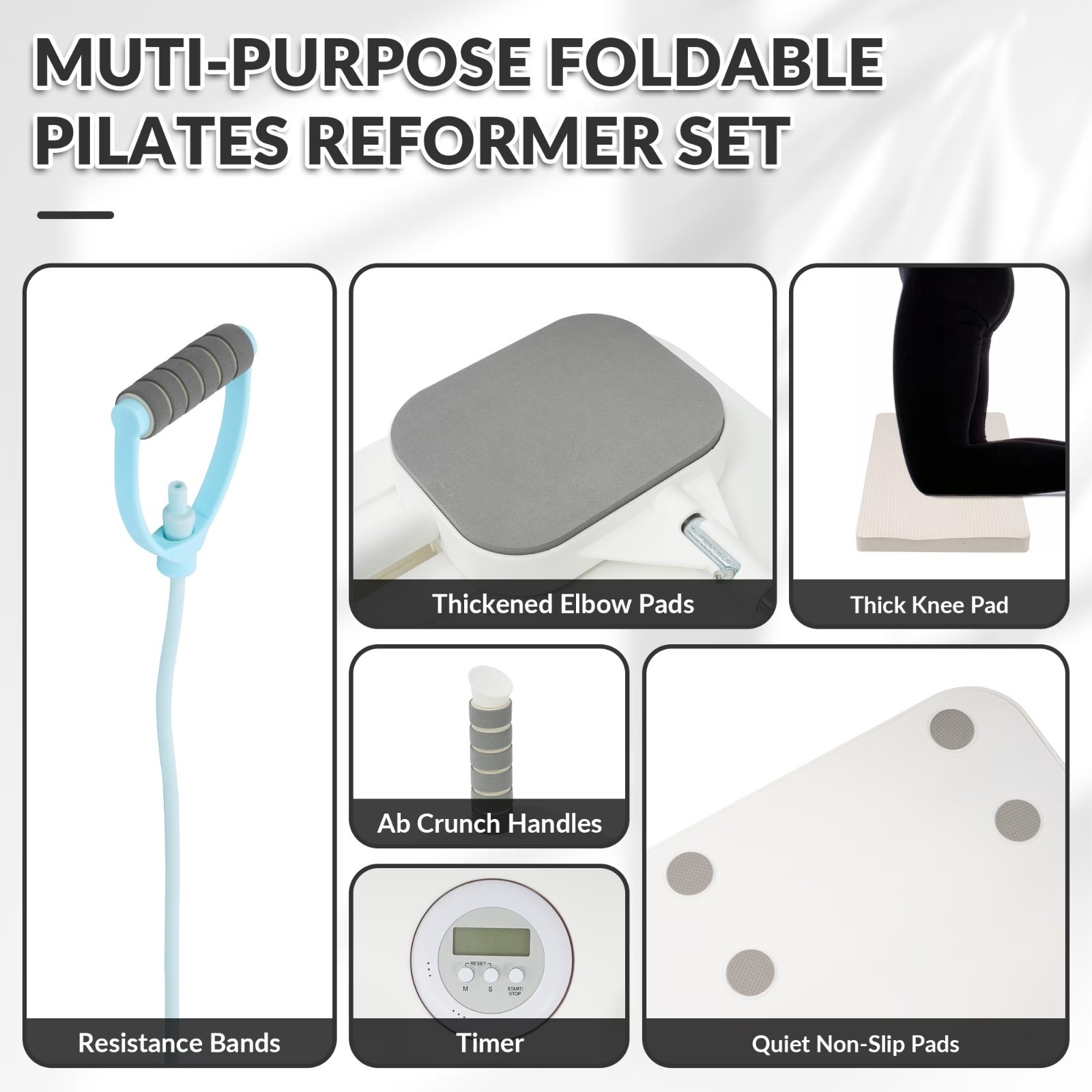 Pilates Trainer Adjustable Full Body Core Strength Exercise Machine Indoor Home